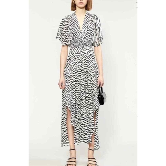 Maje Dresses & Skirts - MAJE Rachelle Zebra Print Maxi Dress